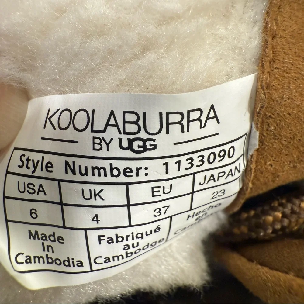 Koolaburra by UGG Women’s Ryanna Suede boots Chestnut Sz 6 NEW